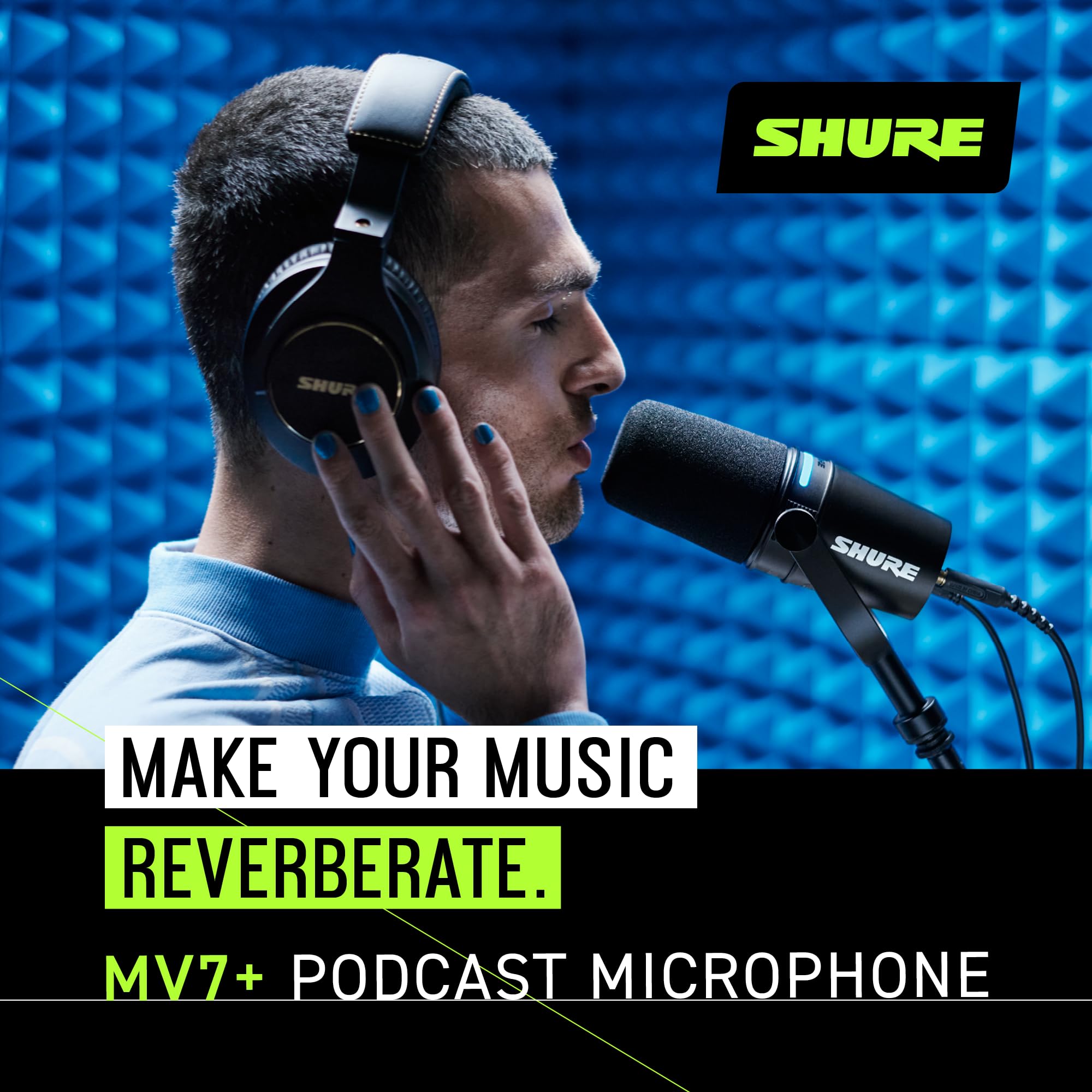 Foto 5 pulgar | Micrófono Shure Mv7+ Podcast Dynamic Usb-c Y Xlr - Negro - Venta Internacional.