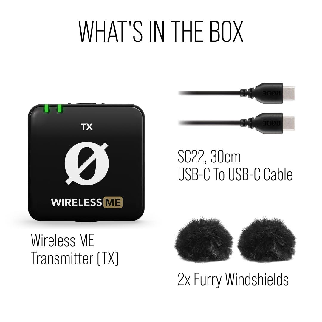 Foto 2 | Transmisor Inalámbrico Rode Wireless Me Tx Con Micrófono 200 M - Venta Internacional.
