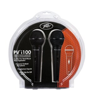 Foto 1 | Micrófono Peavey Pvi 100 Dynamic Cardioid, Paquete De 2 - Venta Internacional.
