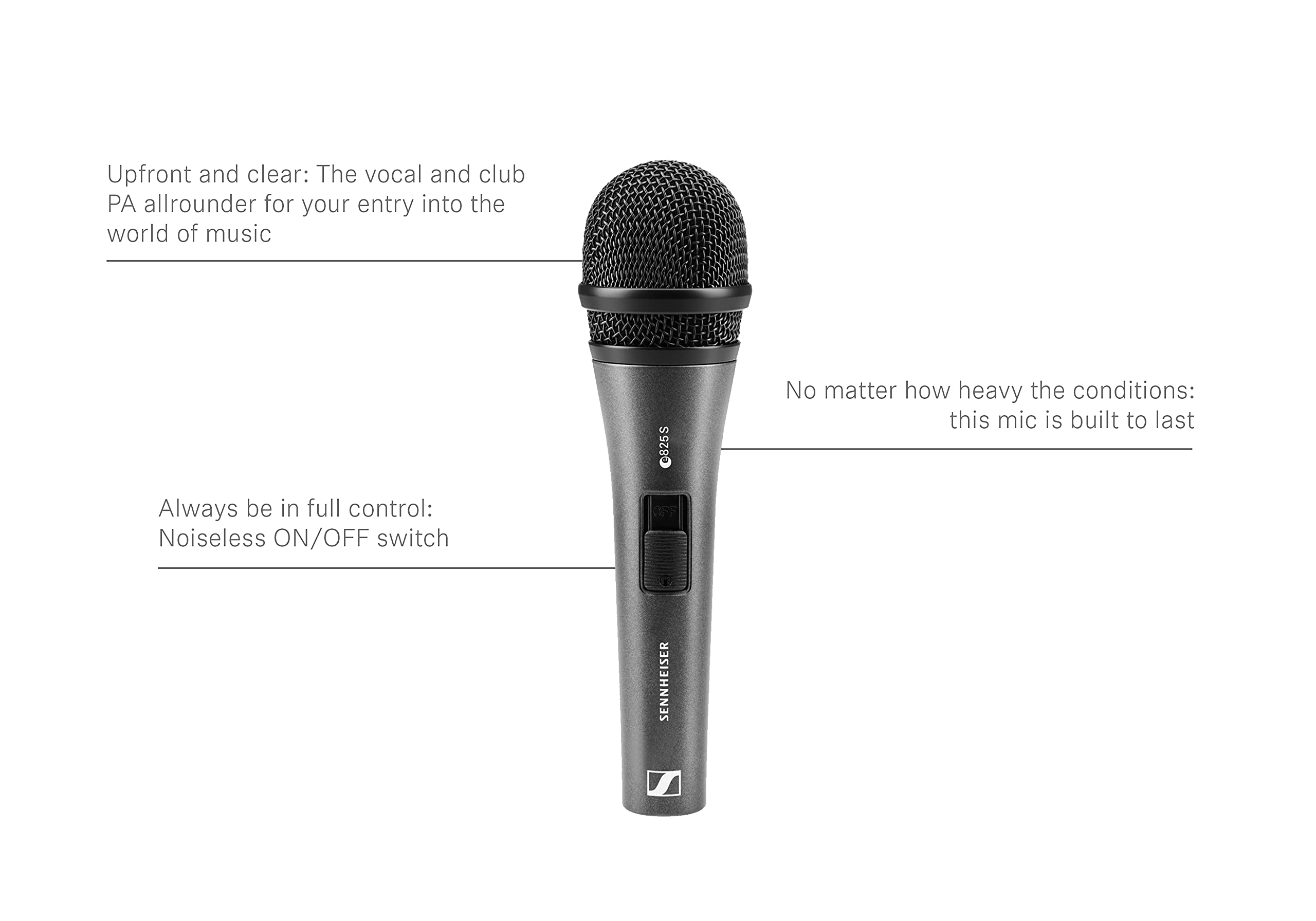 Foto 5 pulgar | Micrófono Portátil Sennheiser E825-s Cardioid Dynamic - Venta Internacional.