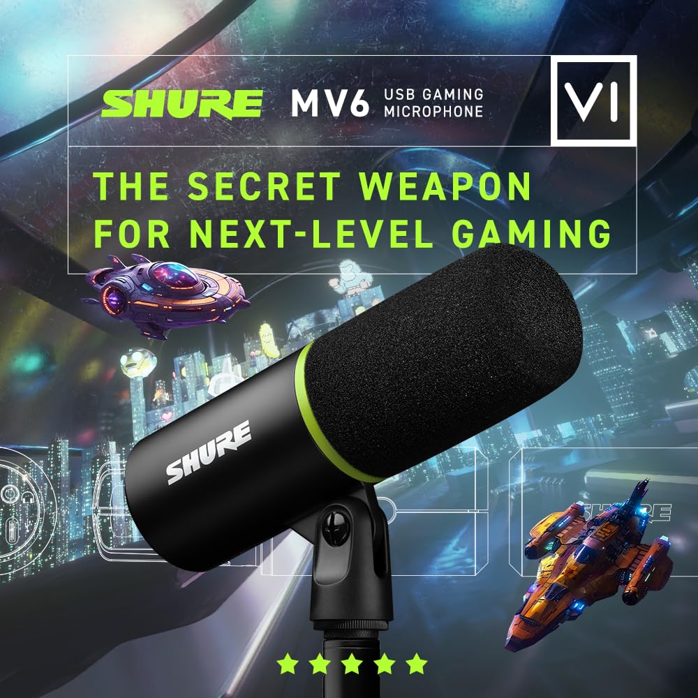 Foto 6 pulgar | Micrófono Para Juegos Shure Mv6 Dynamic Usb Pc Con Soporte Y Salida - Venta Internacional.
