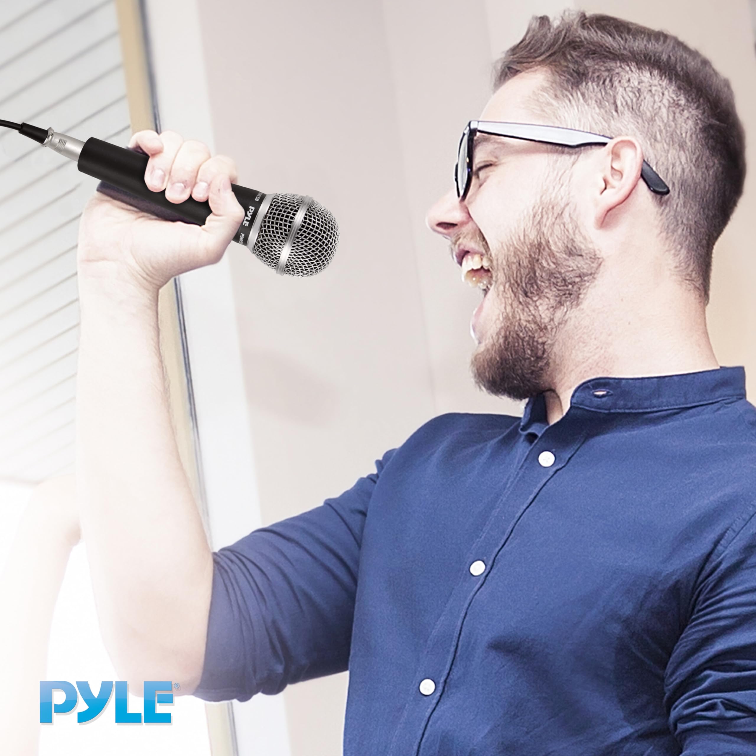 Foto 5 | Micrófono De Mano Pyle Pdmic58 Dynamic Cardioid Con Cable - Venta Internacional.