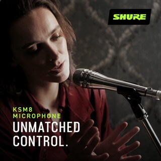 Foto 3 | Micrófono Vocal Shure Ksm8 Dualdyne Cardioid Dynamic - Níquel - Venta Internacional.