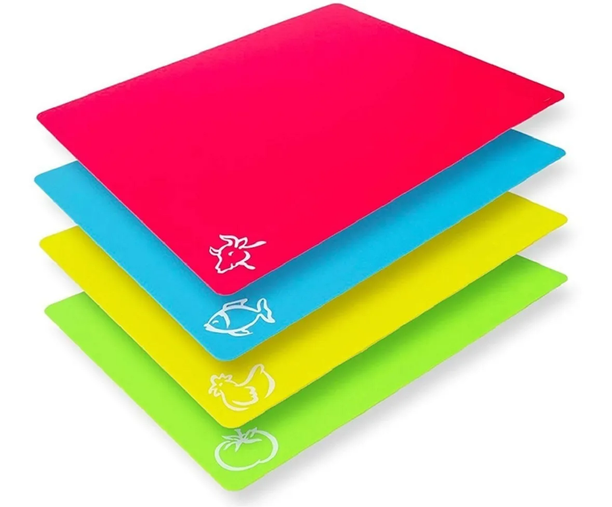 Foto 1 | Set de 4 Tablas Flaxibles Malubero para Picar Comida Multicolor