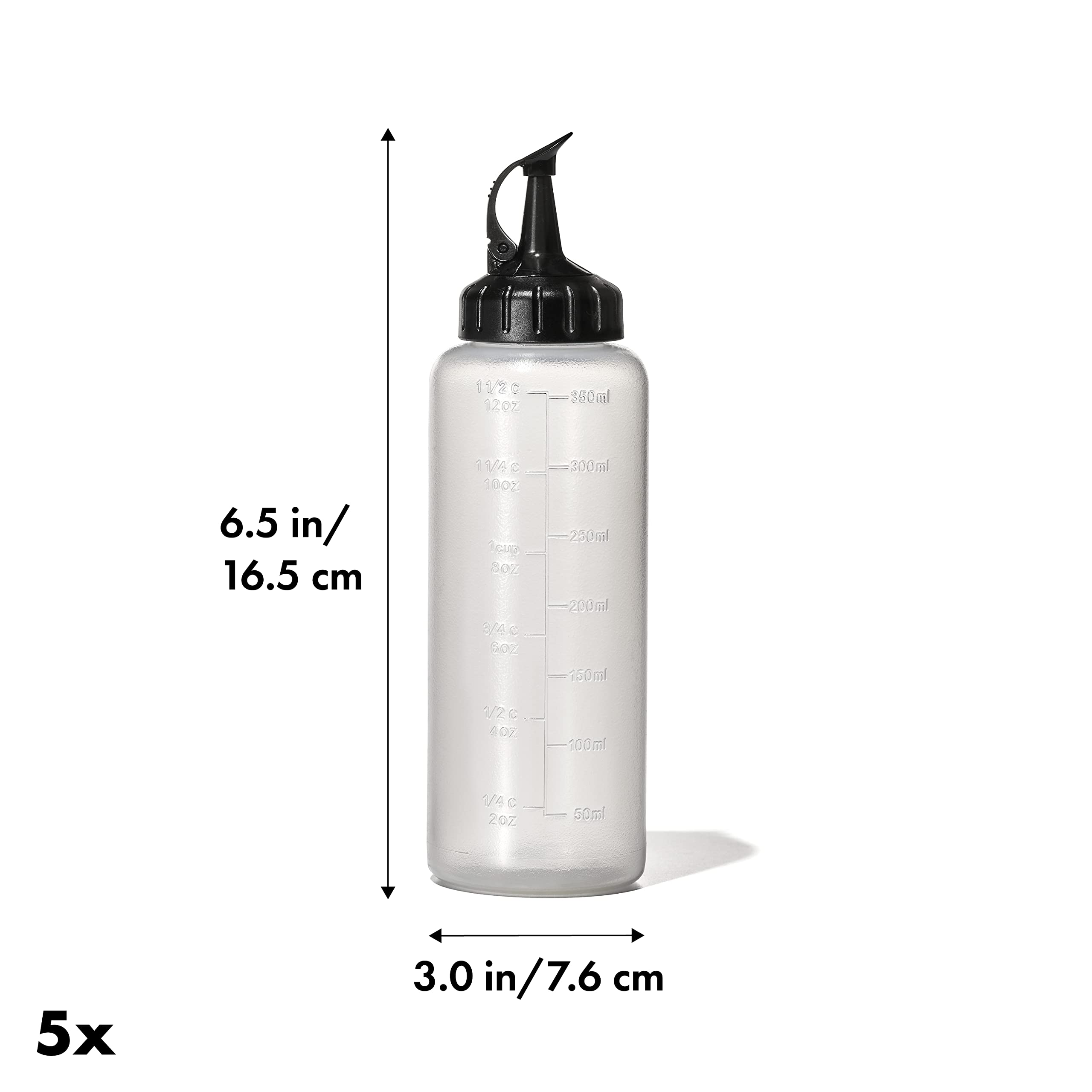 Foto 3 pulgar | Botella Exprimible Oxo Good Grips Chef's Medium, 355 Ml, Paquete De 5 - Venta Internacional.