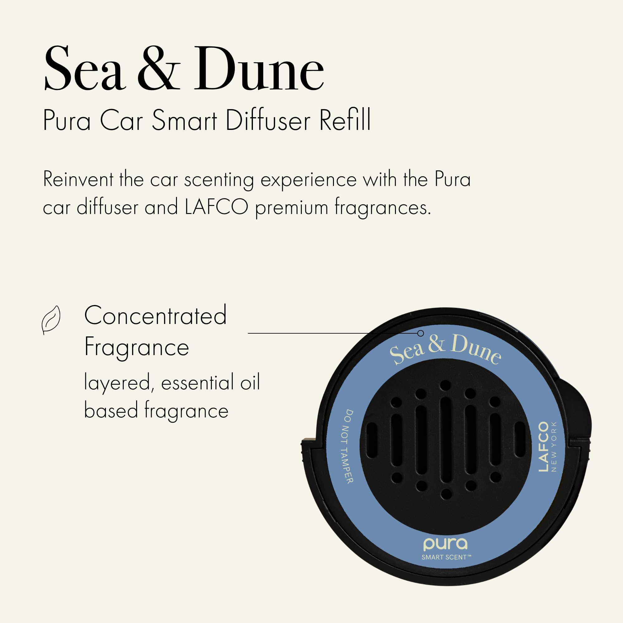 Foto 3 pulgar | Recarga De Coche Con Difusor Inteligente Lafco New York Sea & Dune - Venta Internacional.