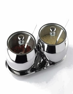 Foto 4 | 2pcs Azucarero De Acero Inoxidable Con Tapa Cuchara + Termo De Agua Güish