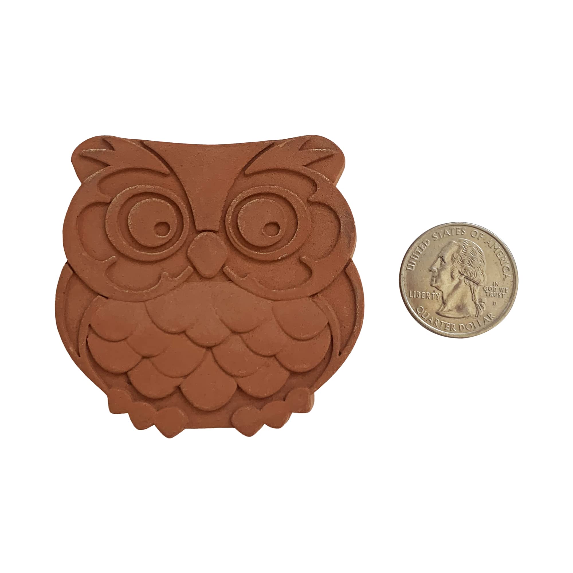 Foto 5 | Set De 2 Búhos Terracotta Brown Sugar Keeper And Saver Fox Run - Venta Internacional.