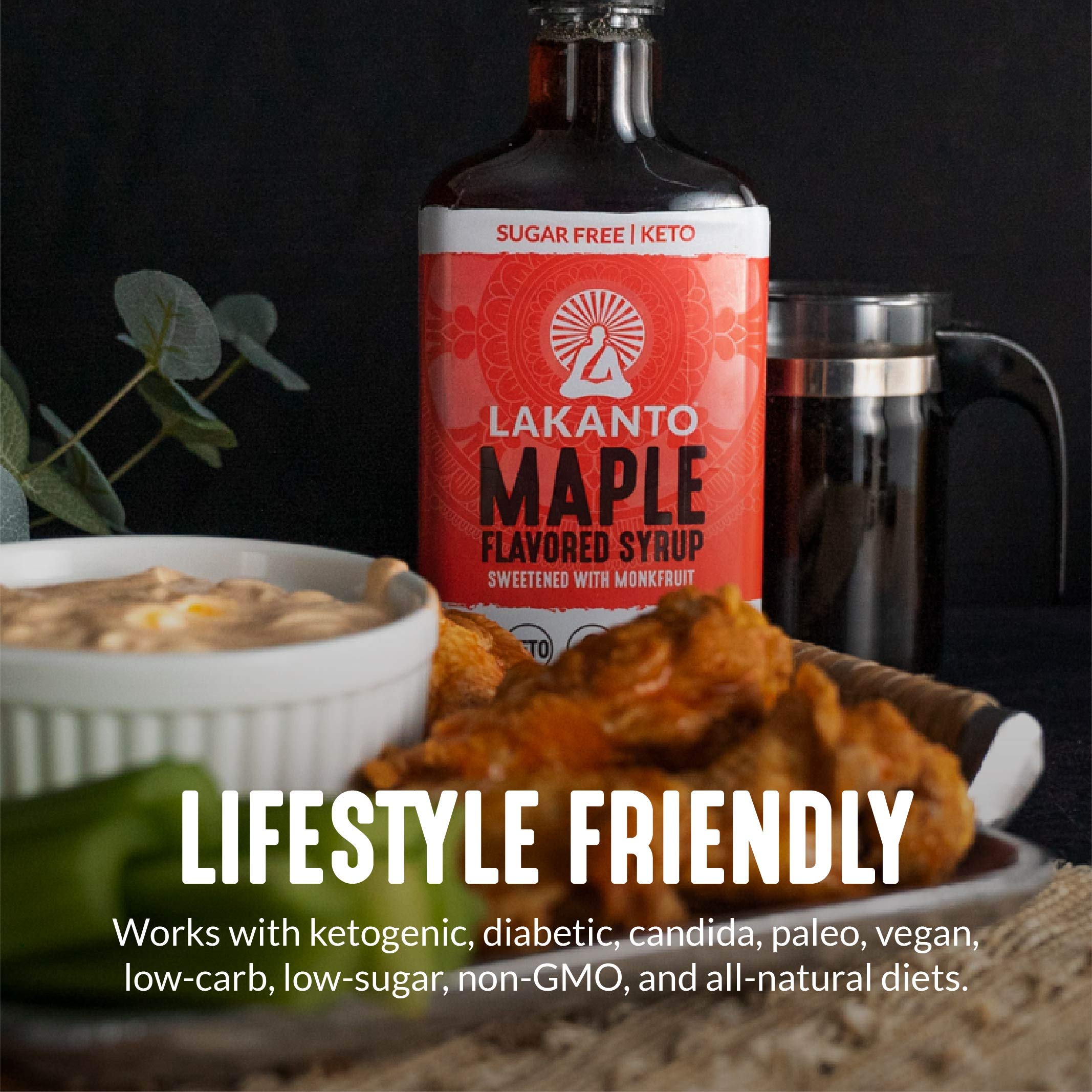 Foto 6 | Sirope De Arce Sin Azúcar Lakanto Monk Fruit Eritritol 385 Ml - Venta Internacional.