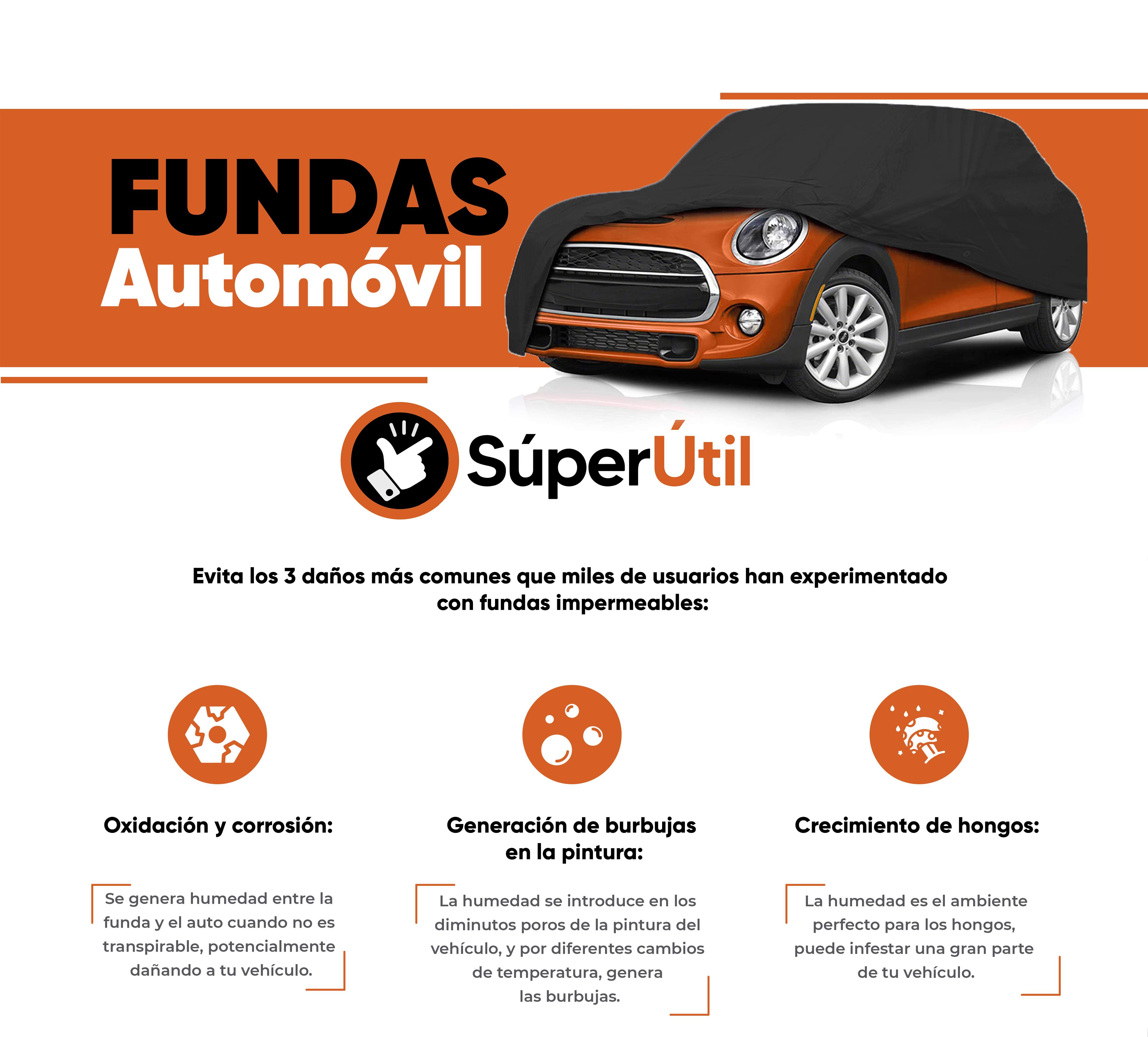 Foto 9 pulgar | Funda Super Útil color Negro para Camioneta Suv Grande M2 Transpirable