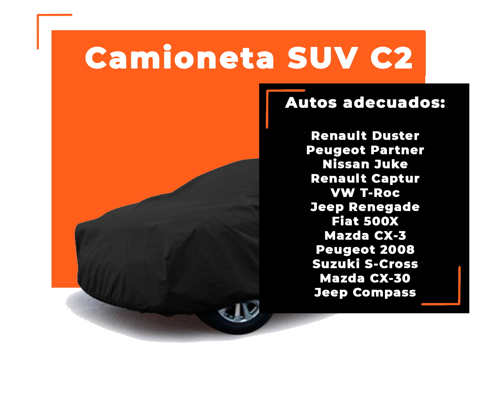 Foto 3 pulgar | Funda Super Útil Negra para Camioneta Suv Chica Suv C2 Transpirable