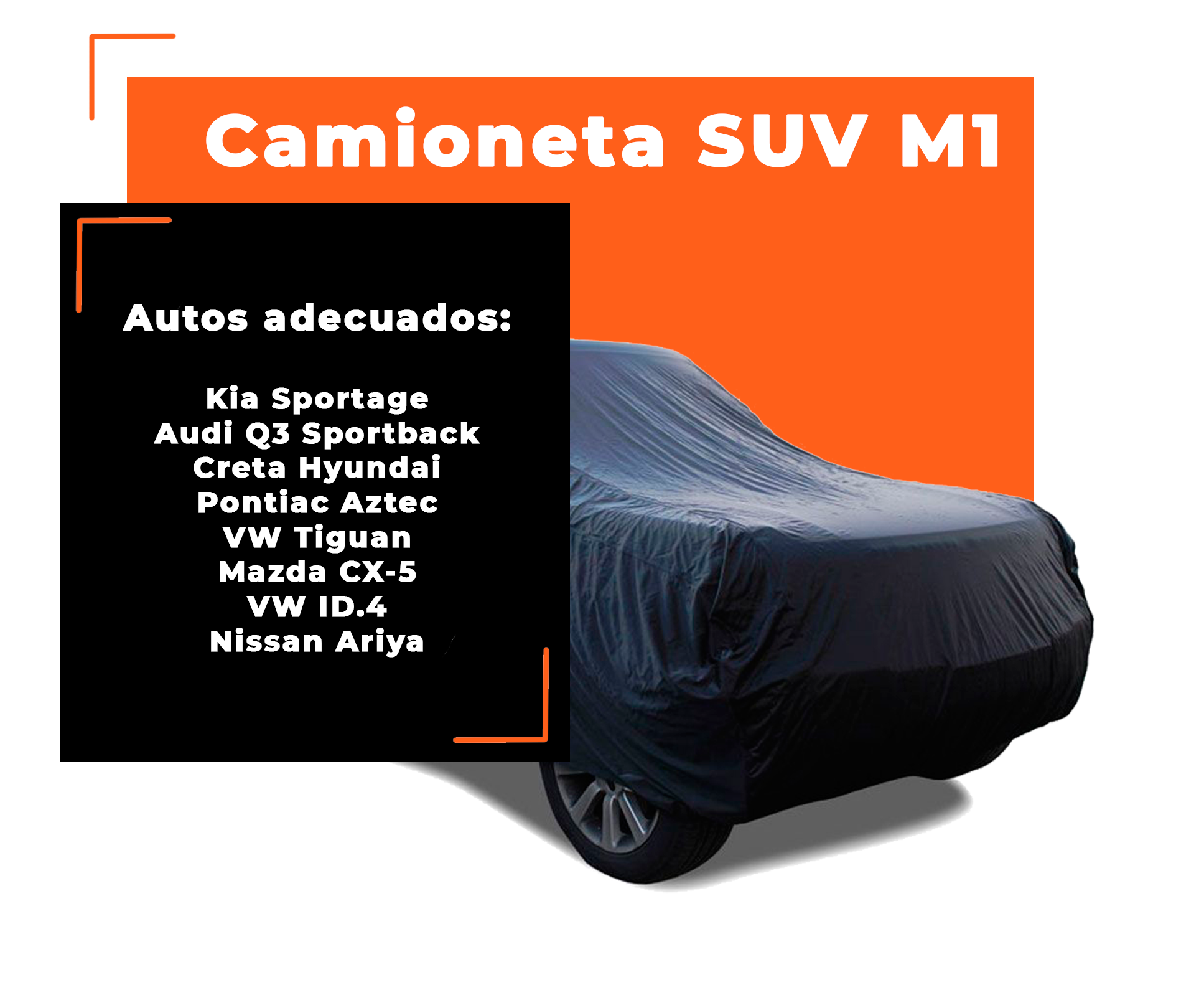 Foto 2 | Funda Super Útil Gris para Camioneta SUV Mediana M1 Transpirable