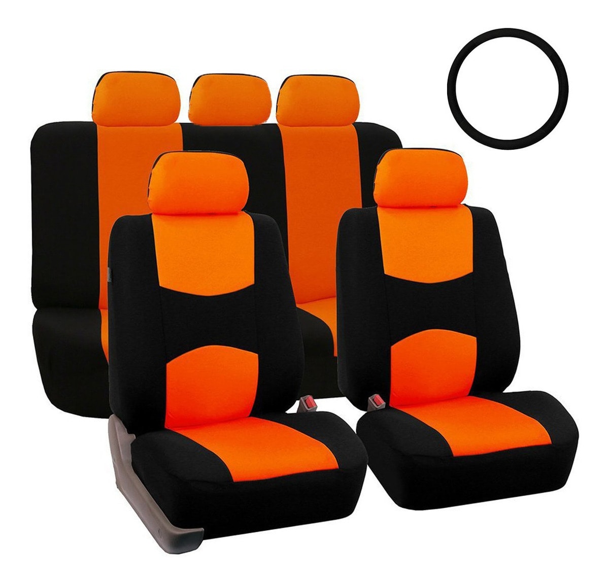 Funda Universal para Asiento de Automóvil 10 Piezas Naranja $1,388