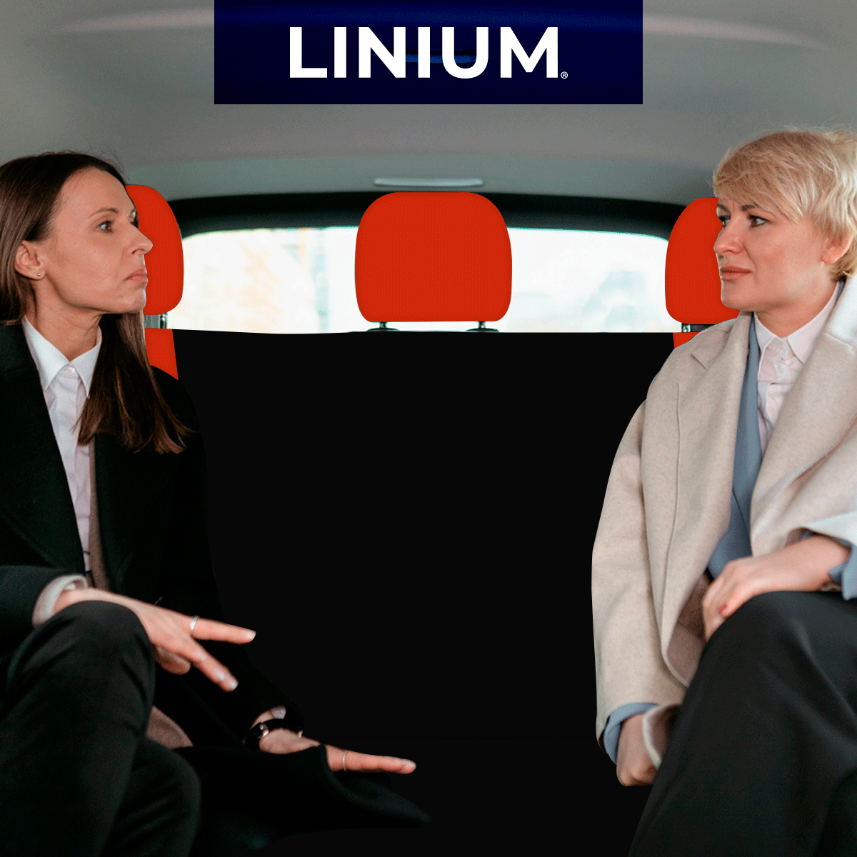 Foto 7 | Funda Linium para Asientos Traseros de Automóvil Coche Universal Roja