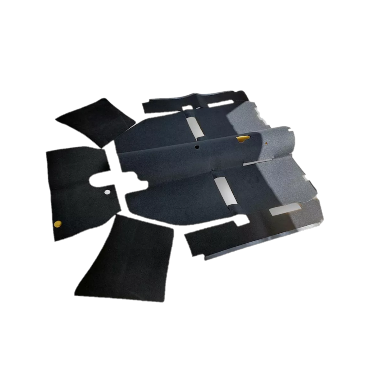 Alfombra De Vocho Con Estribos De Hule Tipo Original 4pzas Eo Safe Imports Esi-13691 Negro