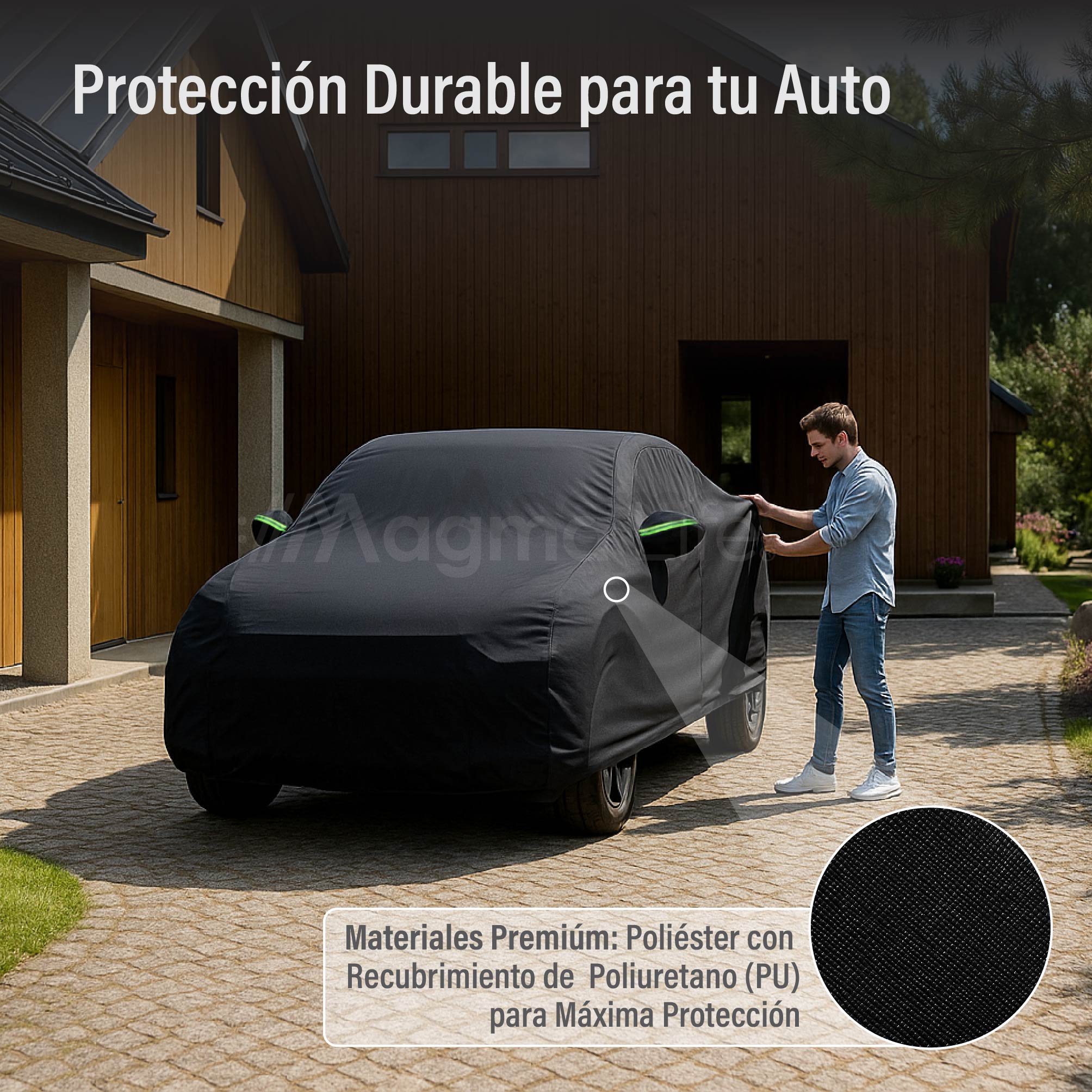 Foto 8 pulgar | Magma Life Cubierta Para Auto, Impermeable Y Antipolvo, Protección Contra Rayos Uv Y Lluvia, Material Resistente