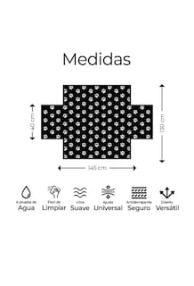 Foto 2 | Funda Impermeable Coche Cubre Asiento Mascota Auto Perro Color Negro