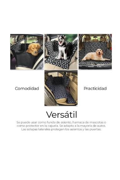 Foto 5 | Funda Impermeable Coche Cubre Asiento Mascota Auto Perro Color Negro
