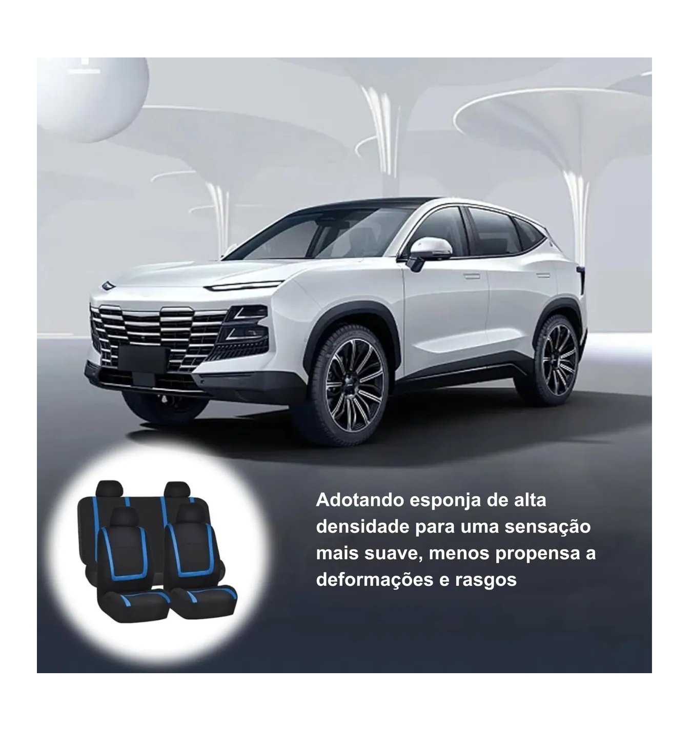Foto 3 pulgar | Funda De Asiento Universal Para Todas Las Estaciones 9 Piezas Negro Azul Banda