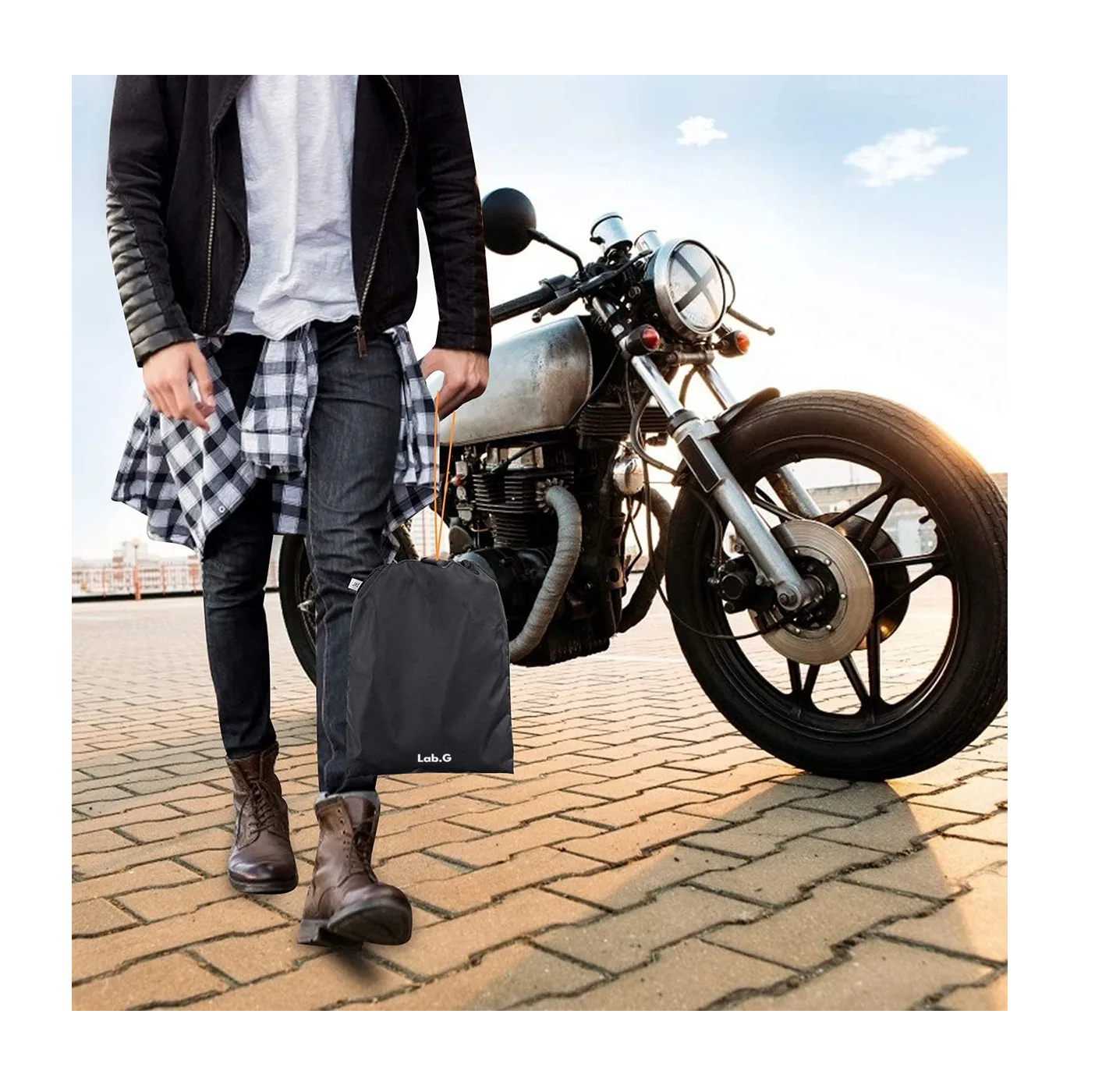 Foto 5 pulgar | Funda Para Moto Impermeable Protección Solar Grueso