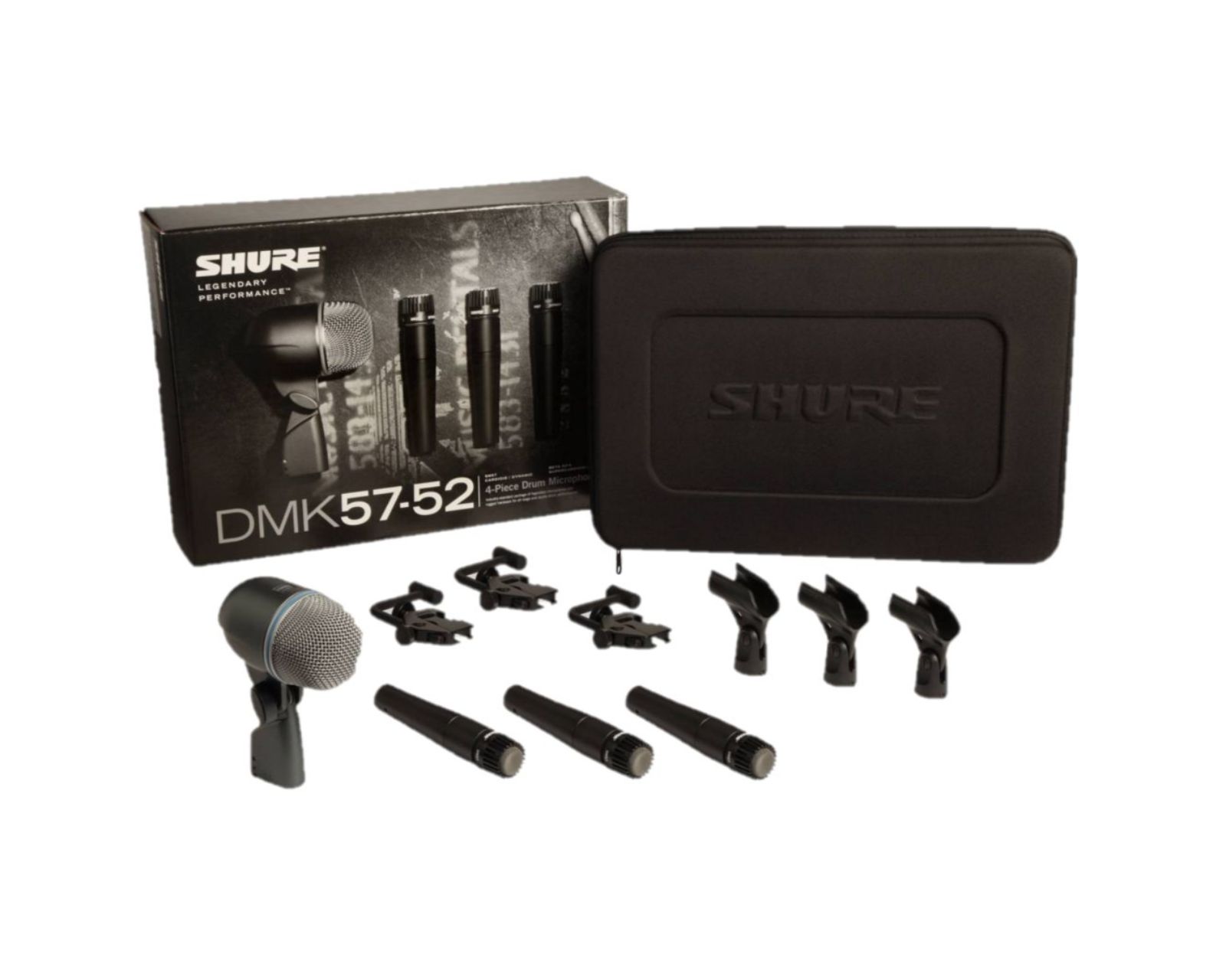 Foto 3 pulgar | Kit de Micrófono para Batería Shure Dmk57-52 Monturas y Estuche Negro