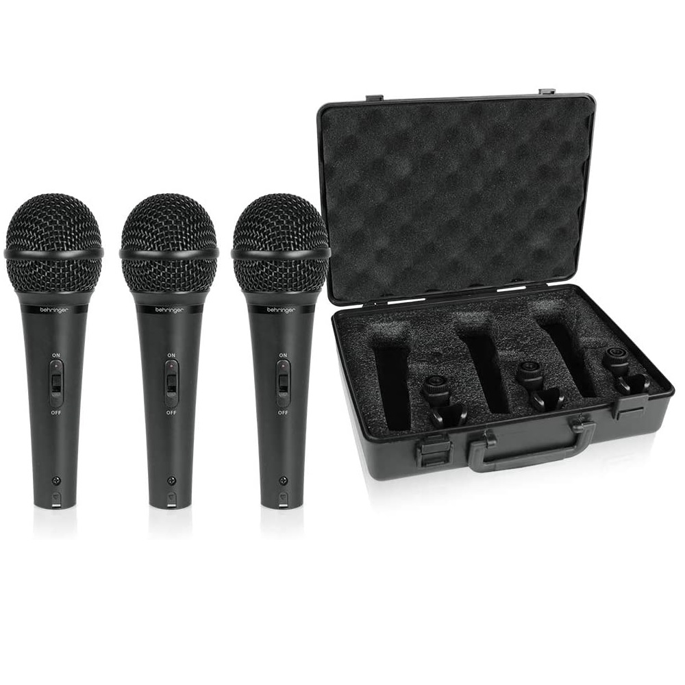 Foto 3 | Set Profesional de 3 Micrófonos Dinámicos Behringer Xm1800s color Negro