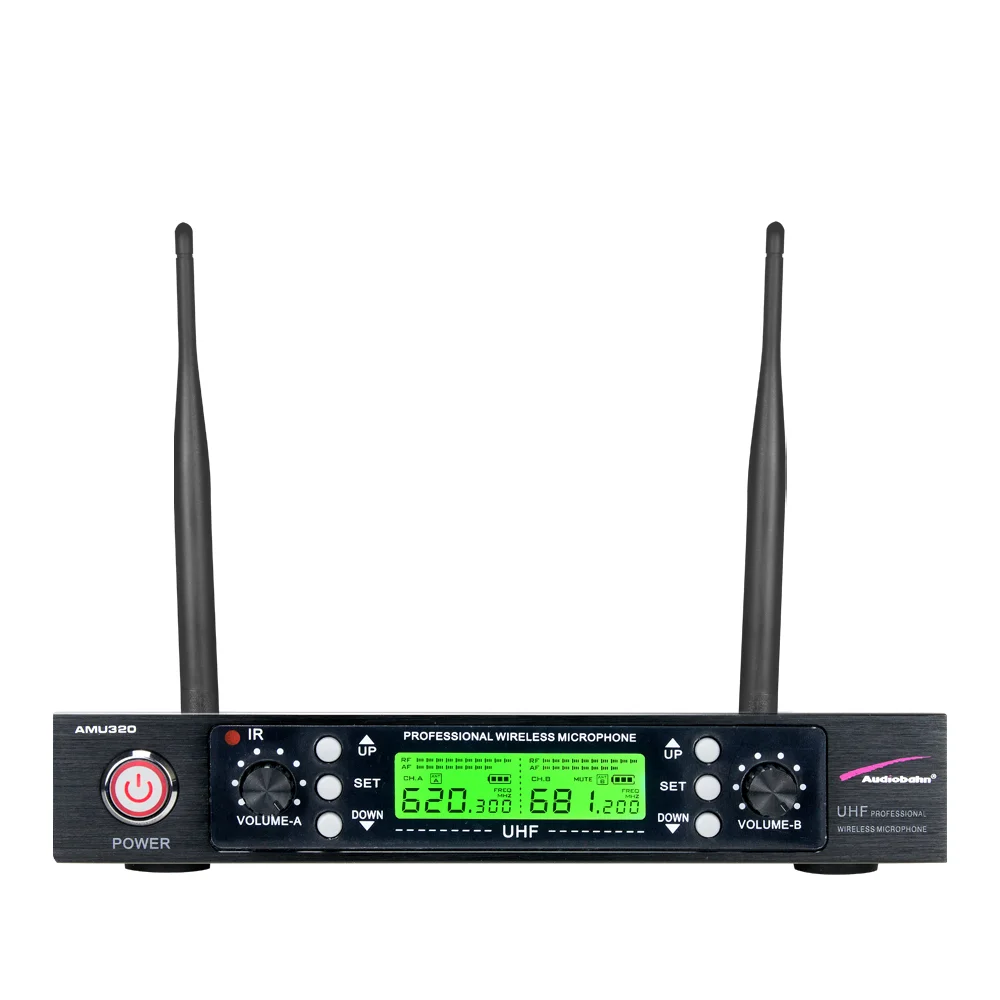 Foto 3 | Sistema De Micrófonos Inalámbricos Audiobahn Digital Uhf Amu320