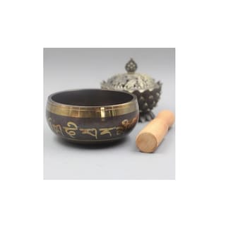 Foto 2 | Juego De Cuencos Tibetanos De Cobre De 8 Cm De Diámetro Con Tapete Y Baqueta - Venta Internacional.