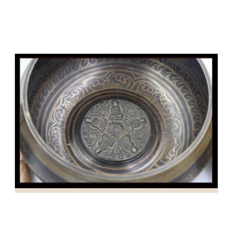Foto 5 pulgar | Juego De Cuencos Tibetanos De Cobre De 8 Cm De Diámetro Con Tapete Y Baqueta - Venta Internacional.