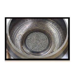 Foto 4 | Juego De Cuencos Tibetanos De Cobre De 8 Cm De Diámetro Con Tapete Y Baqueta - Venta Internacional.