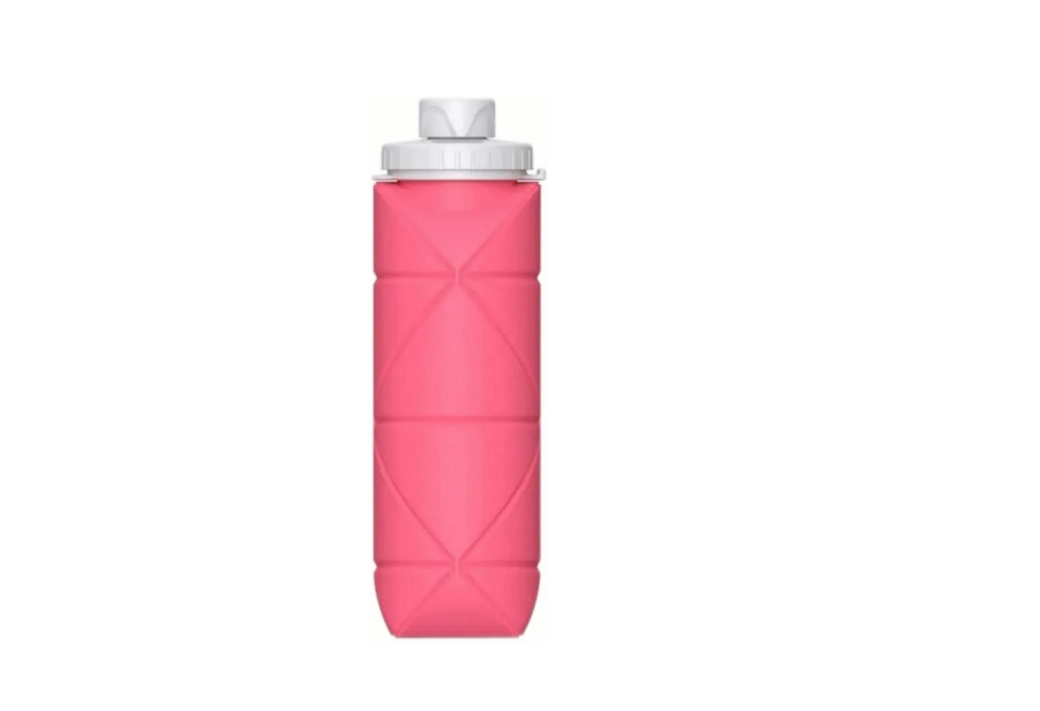 Botella para Agua Malubero color Rosa Plegable de Silicón