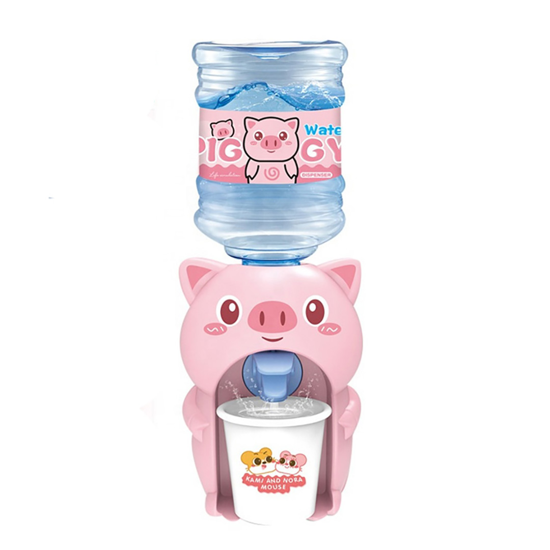 Despachador de Agua Infantil Aleissi 700799 color Rosa con Vasitos Desechables Diseño de Cerdito