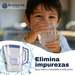 Foto 7 | Jarra Con Filtro De Agua Bluespring Para Agua Del Grifo. Elimina Impurezas Y Mejora El Sabor Del Agua.