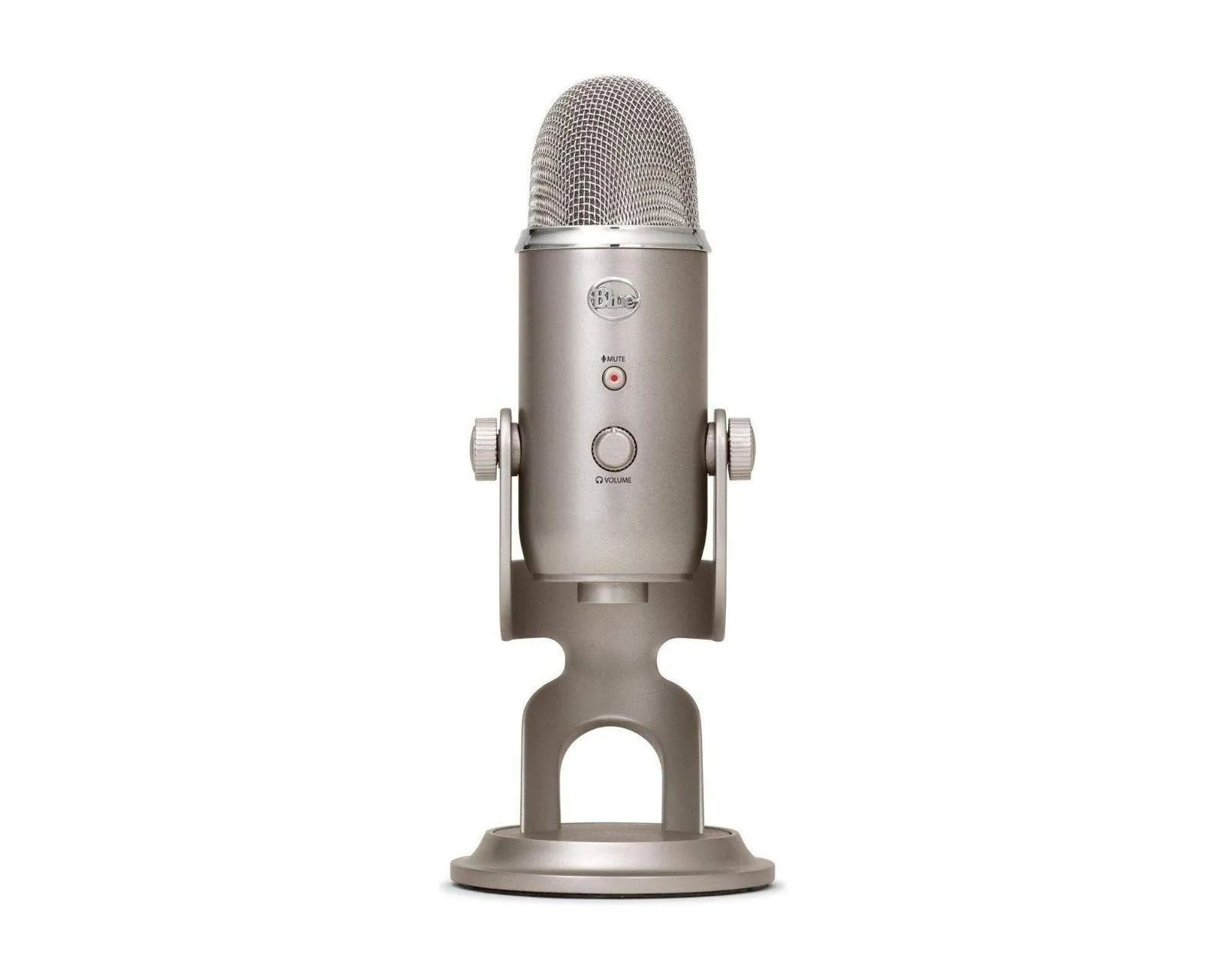 Micrófono Blue Yeti Series Condensador color Plateado