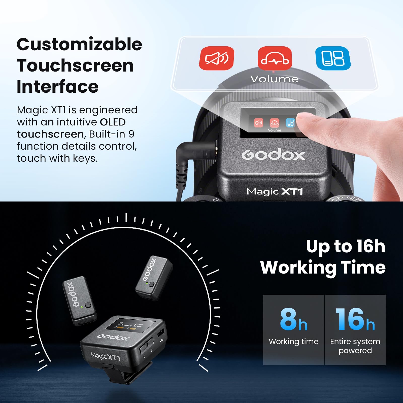 Foto 5 pulgar | Micrófono Inalámbrico Godox Magic Xt1 Para Cámara/android/iphone - Venta Internacional.