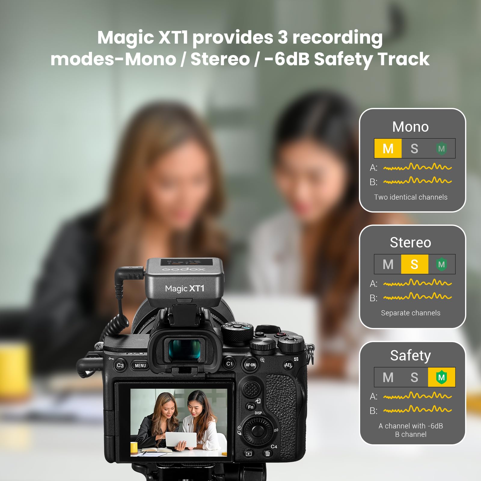 Foto 6 | Micrófono Inalámbrico Godox Magic Xt1 Para Cámara/android/iphone - Venta Internacional.