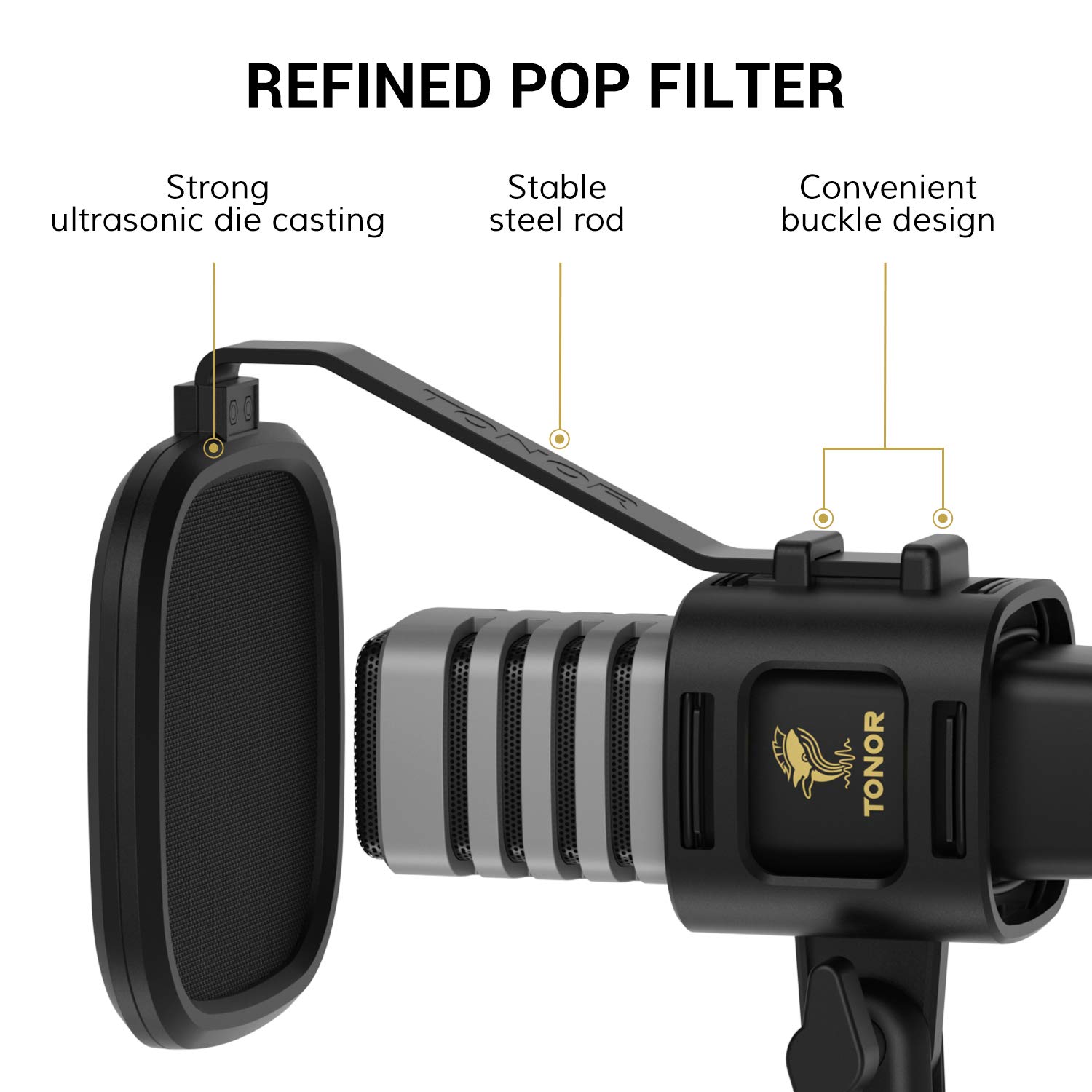 Foto 6 pulgar | Micrófono Usb Tonor Tc30 Con Condensador Cardioide Con Accesorios - Venta Internacional.