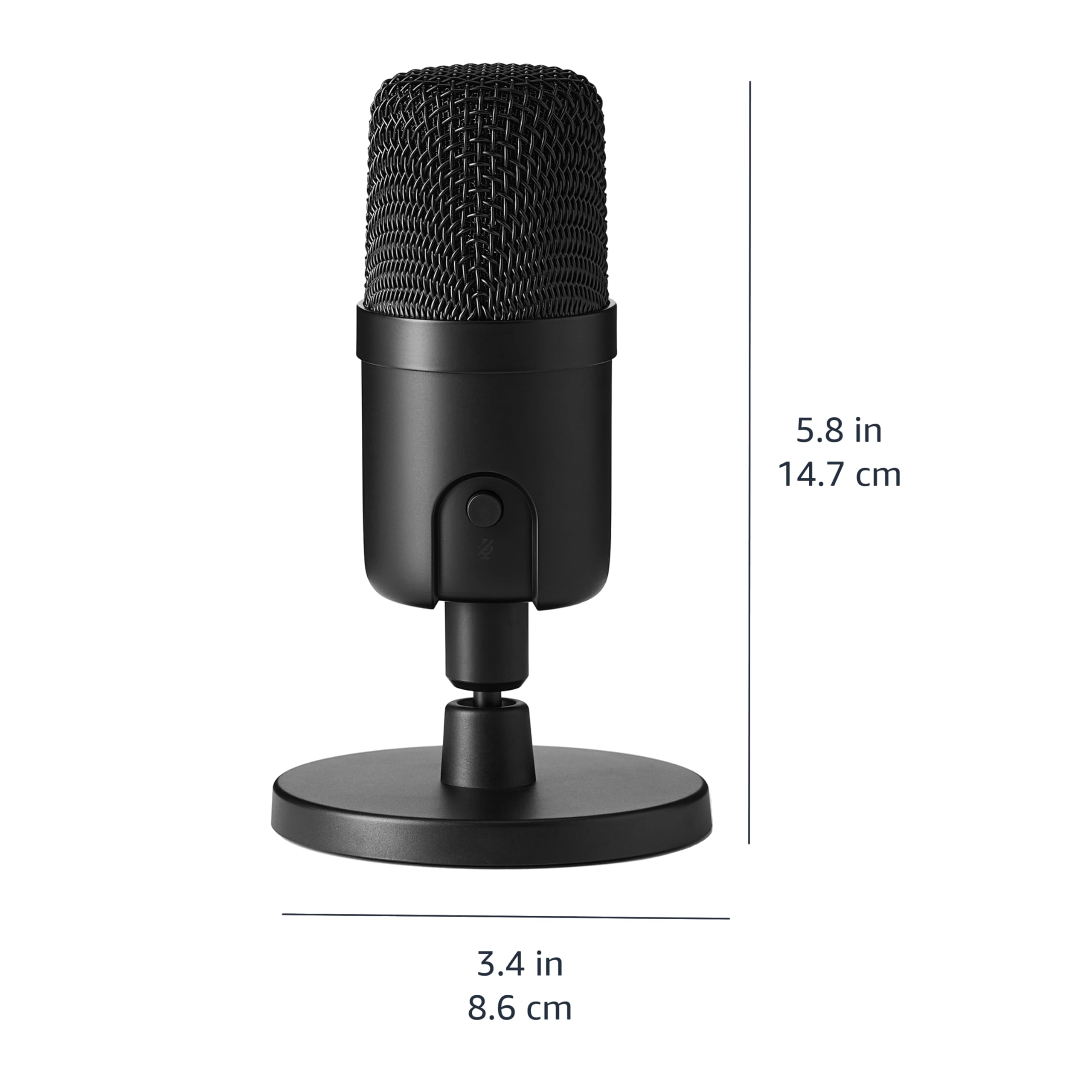 Foto 4 | Micrófono De Condensador Usb Amazon Basics Para Streaming Negro - Venta Internacional.