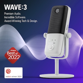 Foto 2 | Micrófono De Condensador Usb Elgato Wave:3 Blanco Para Streaming - Venta Internacional.