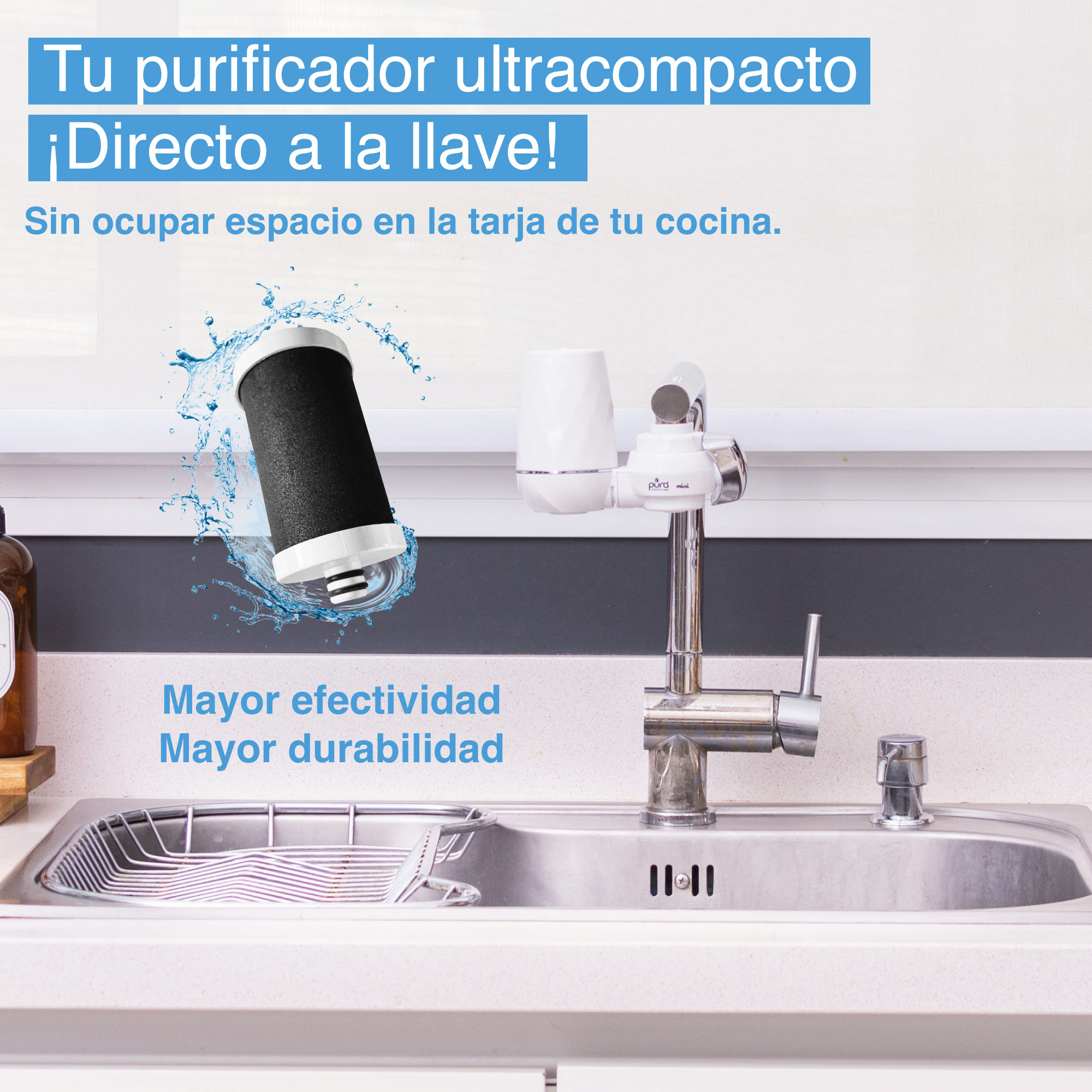 Foto 5 pulgar | Repuesto de Filtro purificador Agua Pura Alto rendimiento 12 Meses Agua Purificada Ultra Compacto