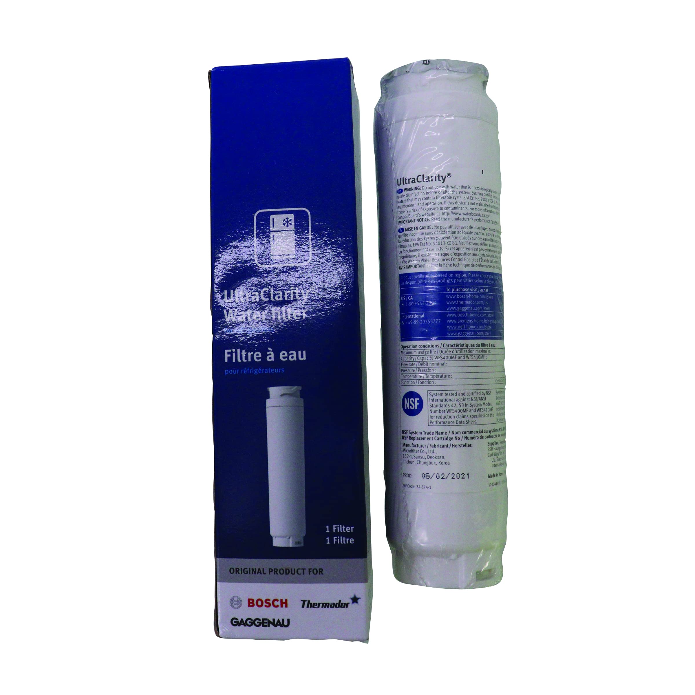 Cartucho De Filtro De Agua Bosch Ultraclarity 11034152 - Venta Internacional.