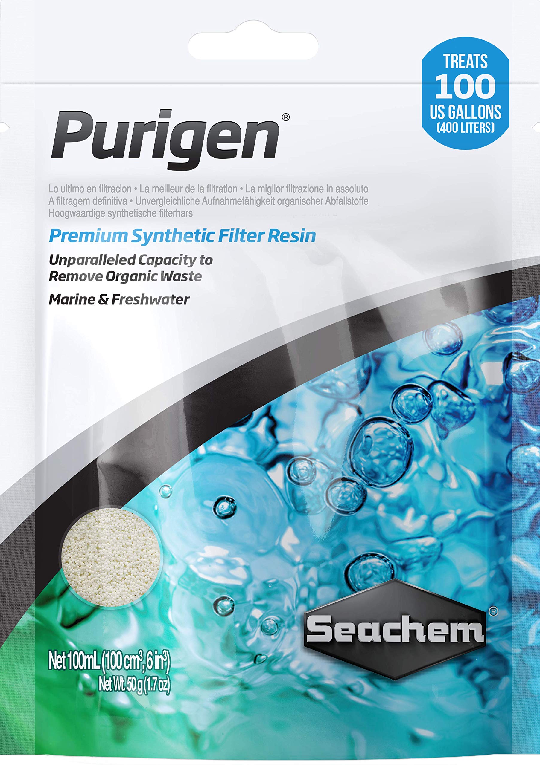 Foto 2 pulgar | Resina De Filtración Seachem Indoor Purigen 100 Ml Para Agua Dulce Y Salada - Venta Internacional.