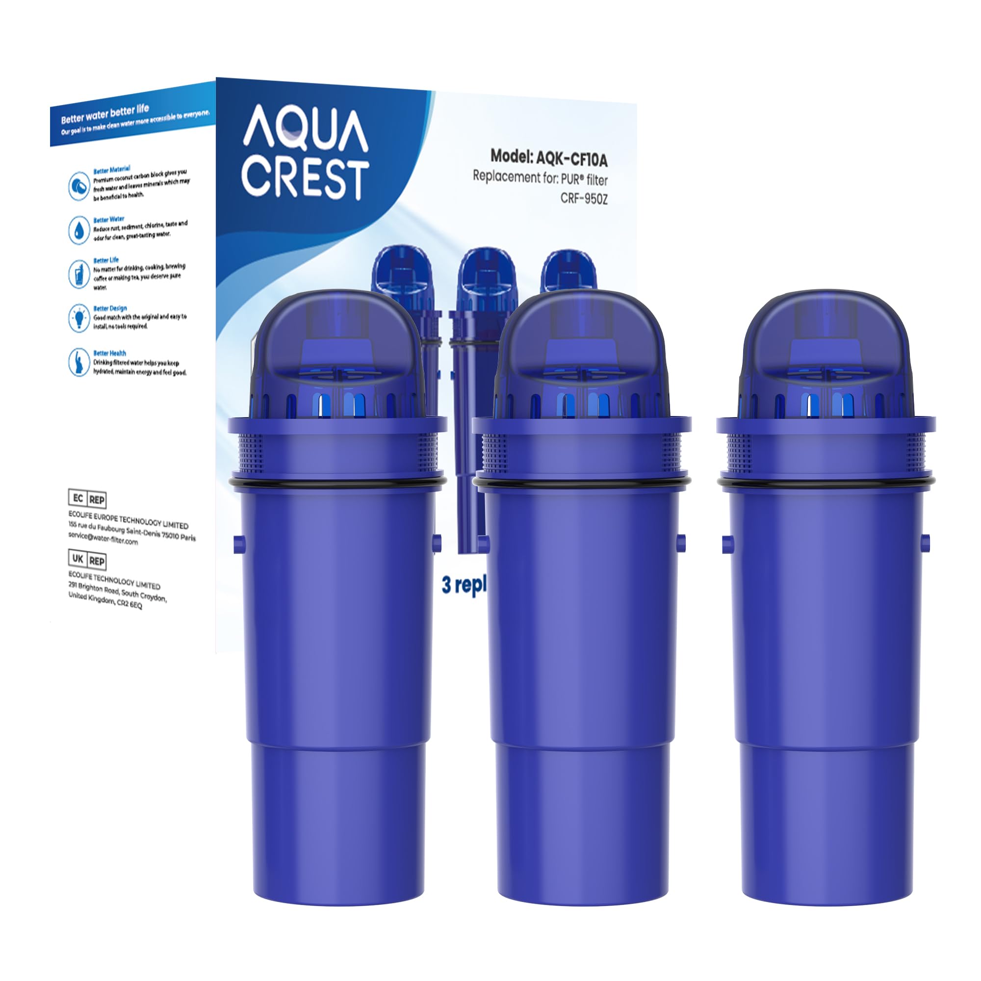 Foto 1 | Filtro De Agua Pitcher Aqua Crest De Repuesto Para Pur Ppt700w - Venta Internacional.