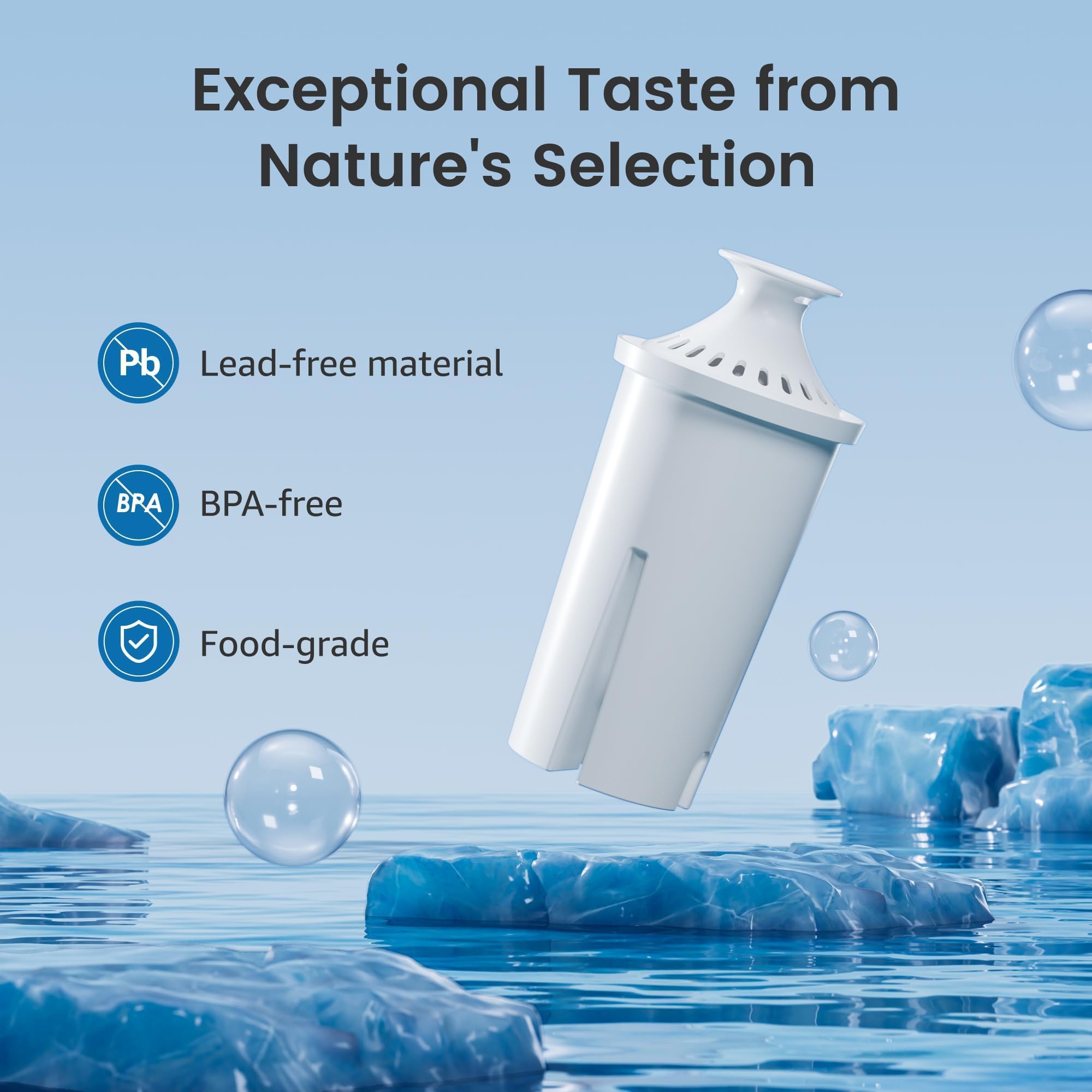 Foto 5 | Filtro De Agua De Repuesto Aqua Crest Para Brita Pitchers 2c - Venta Internacional.