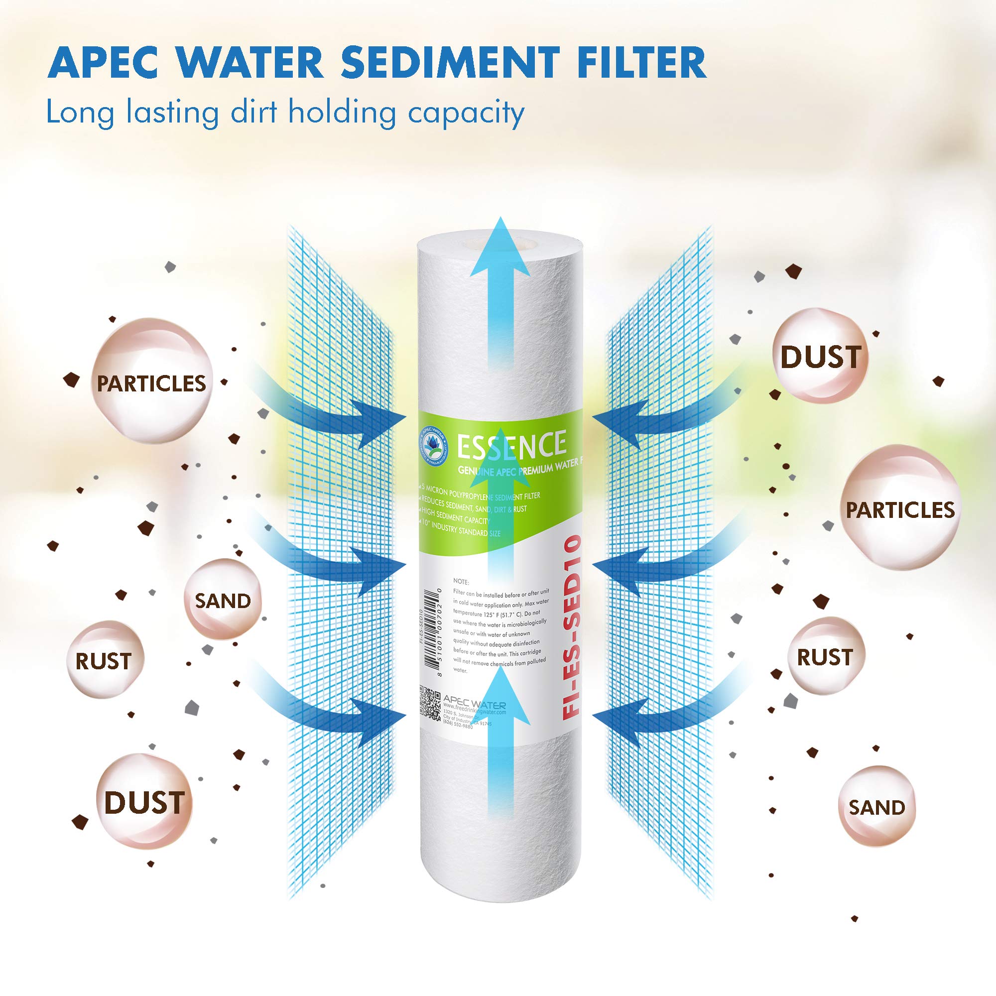 Foto 3 pulgar | Juego De Prefiltros De Repuesto Apec Water Filter-set-es Para Ro - Venta Internacional.