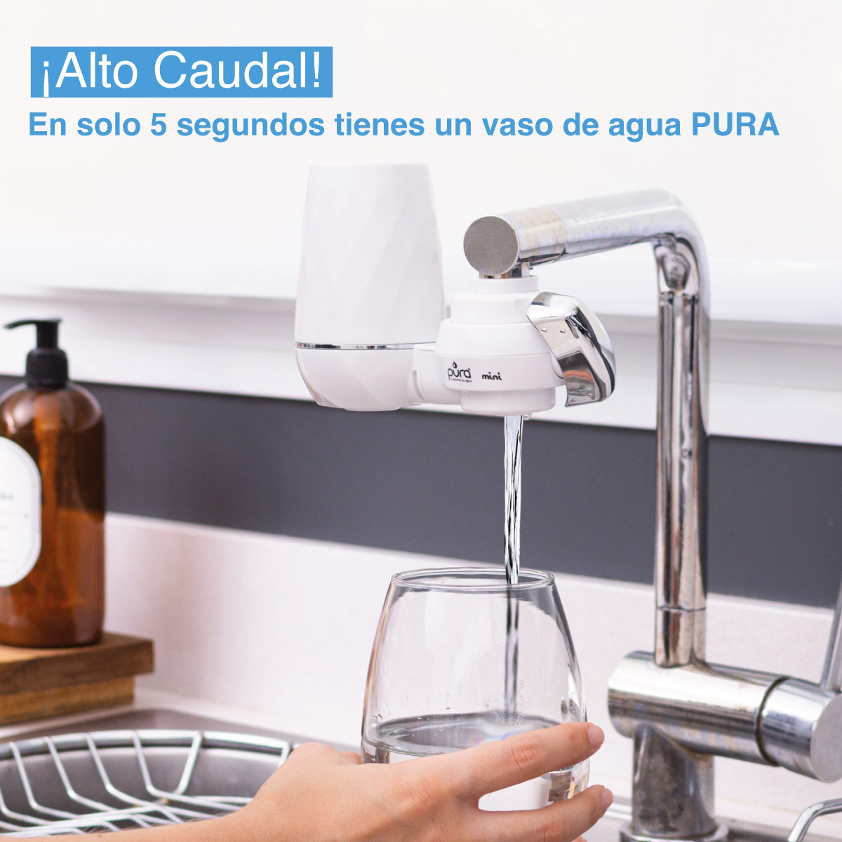 Foto 5 pulgar | Filtro Purificador de Agua Pura Mini con 2 Repuestos