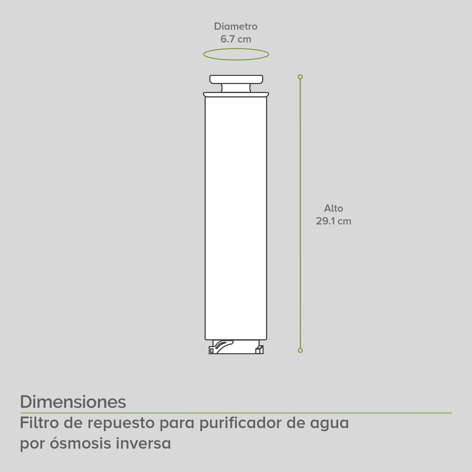 Foto 4 pulgar | Filtro Para Dispensador De Agua Por Osmosis Inversa 3l Avera Frdoi3l01 - Color Plata