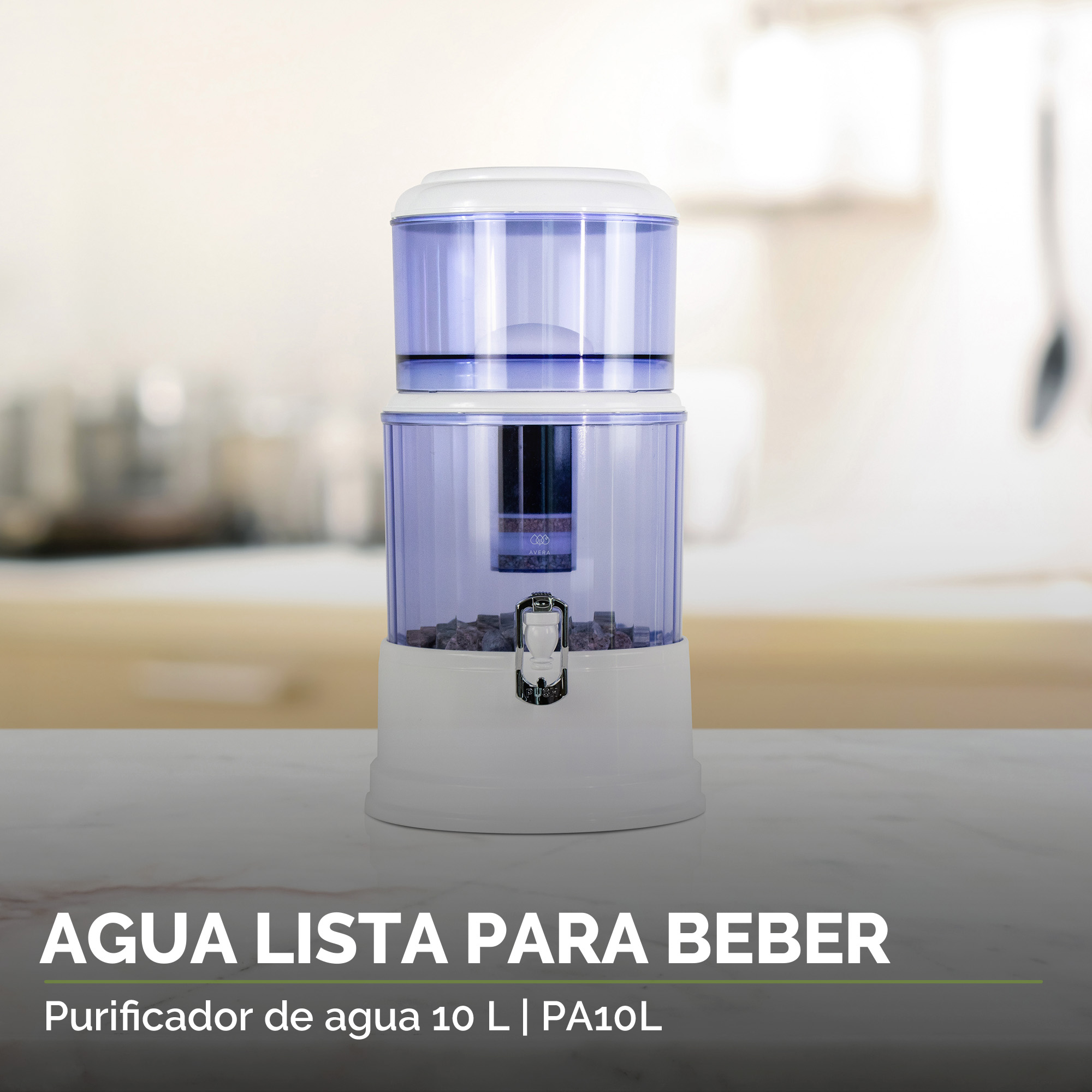 Foto 7 pulgar | Purificador de Agua Avera PA10L color Blanco 10 L Filtro de Agua