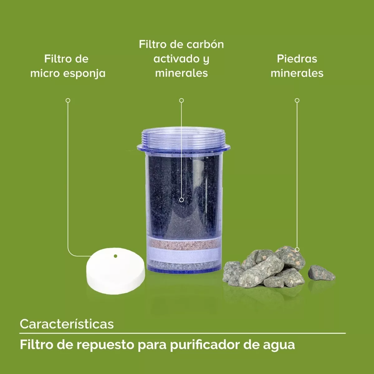 Foto 4 | Filtro de Repuesto para Purificador de Agua Eo Safe Imports Esi-8203 5 Litros Multicolor