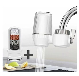Foto 2 | Filtro De Agua Hogar Mini -elimina Cloro/filtrante Adicional Blanco